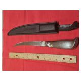 Gladding filled knife & sheath
