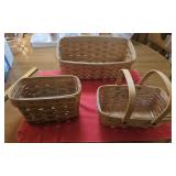 3 Longaberger baskets