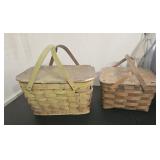 2 picnic baskets