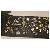 Brooches, earrings,  & pendant