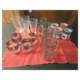 Tumblers & stemware: Apollo, Coca-Cola, etc