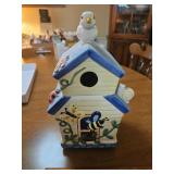 Bird house cookie jar