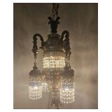 Vintage Hollywood Regency cascade style chandelier