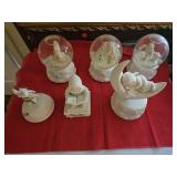 6 Snow Babies music boxes