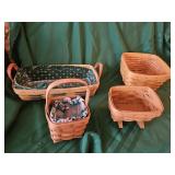 4 Longaberger baskets