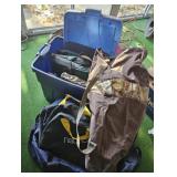 Canvas bags & seat cushions, with large tote