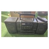 Sony boom box, model cfd-550 & remote