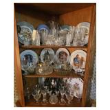 Contents of China cabinet