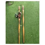 2 hiking sticks