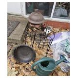Plant Stands, Umbrella Base, & Watering Can