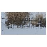 Wrought iron fence section