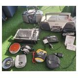 Cd & cassette players & headphones
