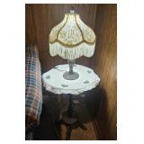 Small side table & lamp