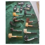 10 pipes & smoking items