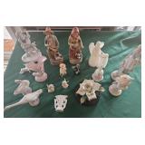 Assorted figurines  & flowers, inc Precious