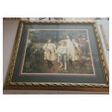 Framed Victorian style print