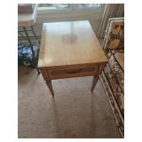 Mid Century Modern End Table, Solid Wood