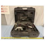 Craftsman power tool set w case (no batteries)