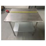 Stainless steel table 36x30x34in