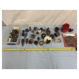 Many hole saws, craftsman blade, & more misc