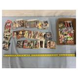 Box full of various sports cards