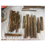 Drill bits reamers and diamond head chisels