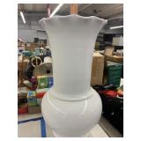 22.5" White Italian Vase
