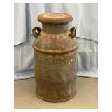 Rustic milk can