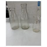 Milk bottles Vtg