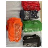 75 bandannas assorted colors