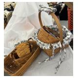 Plaid longaberger baskets