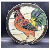 Stained glass rooster