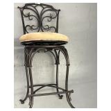 Metal swivel counter stool