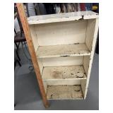 Small white book shelf