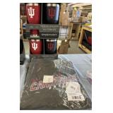 4 IU tumblers & 3 St. Louis tees