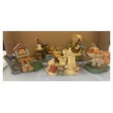 5 Garfield Figurines