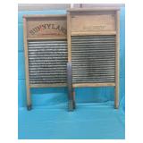 2 Vintage Washboards