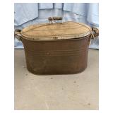 Rustic metal container