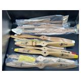 (10) model airplane propellers of various sizes