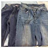 two pairs of womenï¿½s pants medium and w26