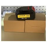 (3) 20v max lithium ion 4.0AH BATTERIES 1 with n