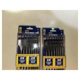 (2) 8 pc IRWIN SPEEDBOR paddle bits