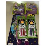 Polly pockets bottles and pens