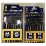 (2) 8 pc IRWIN SPEEDBOR paddle bits