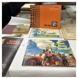 Multiple Vtg advertisement books and music sheets
