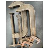 Vintage C-clamps made by Cincinnati Tool Company