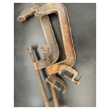 Vintage C-clamps made by Cincinnati Tool Company