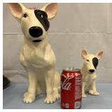 Spuds McKenzie statues (1 large one small)