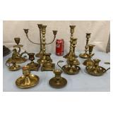 Large lot  of 14 brass