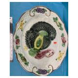 Vintage California Pottery Turkey Serving Platter